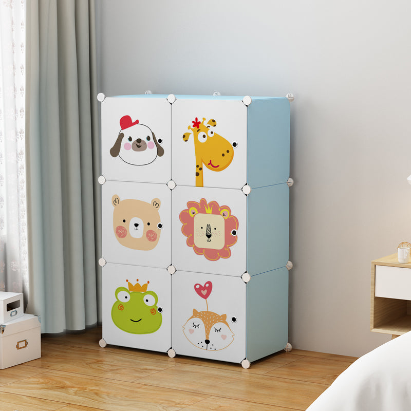 Dulap Modular cu 6 Rafturi AT PERFORMANCE® cu Animăluțe pentru Copii 🦁🐶🐻🐿️🐸🦒